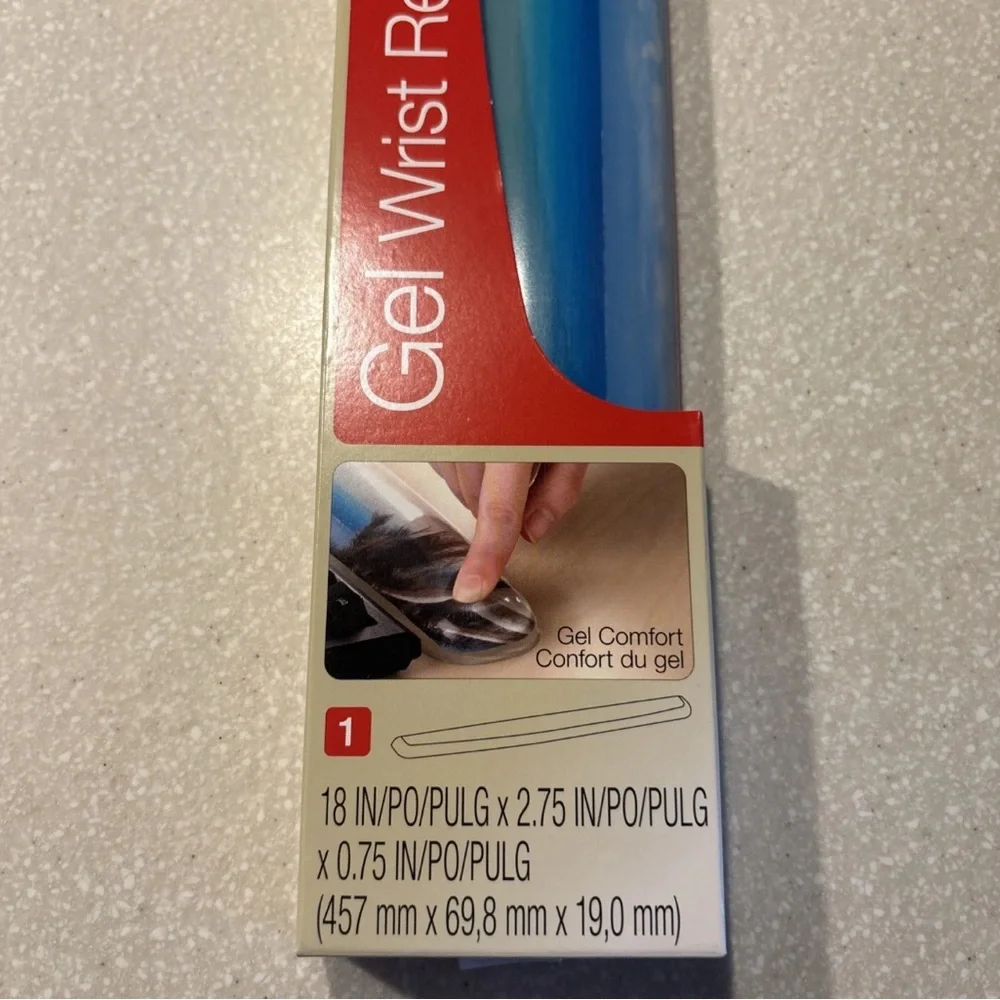 3M Blue Gel Wrist Rest for Keyboard